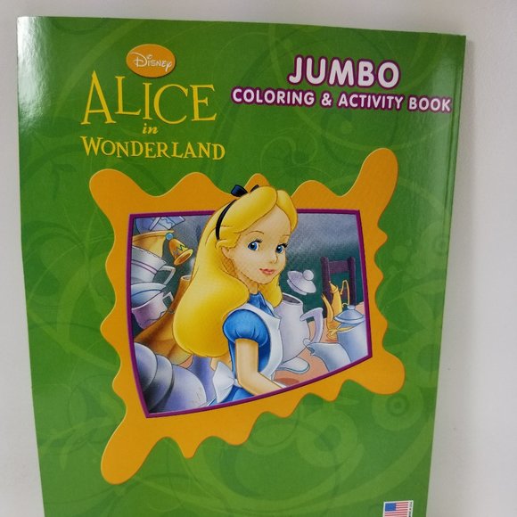 Alice in wonderland Jumbo  coloring Activity book - Picture 4 of 5